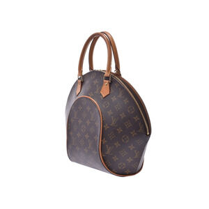 Louis Vuitton Monogram Leather Handbag Ellipse Brown